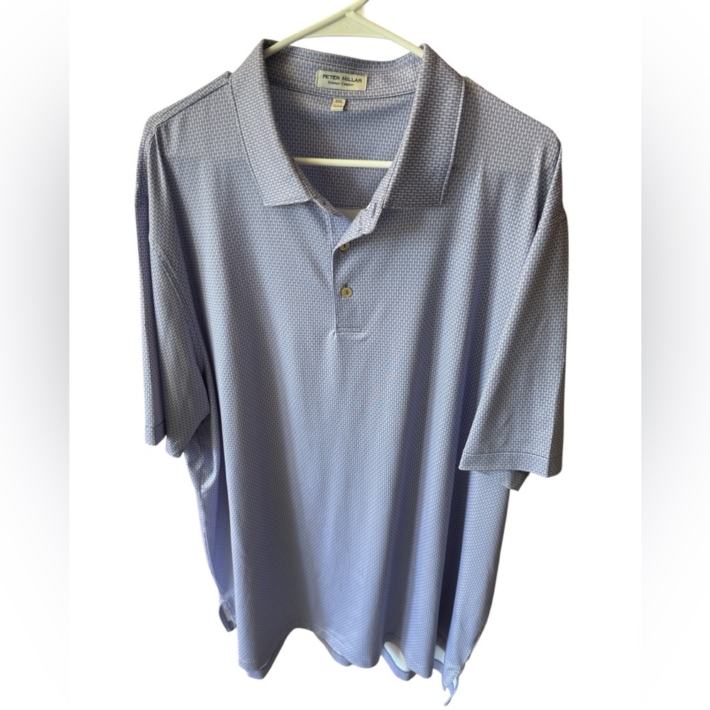 Peter Millar Hamby Micropattern Performance Golf Polo size XXL